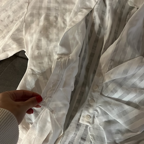 ZARA Draped Tied Shirt - Picture 5 of 7